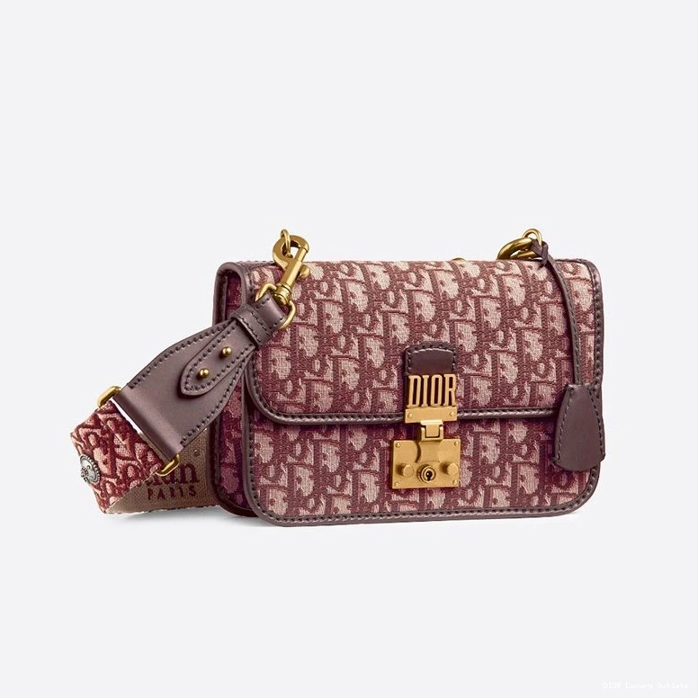 Cheap Motif Dioraddict Bag Burgundy Oblique Canvas 0713 Luxury